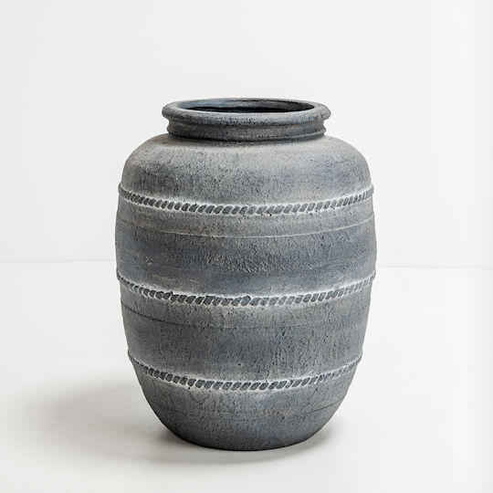 InTheBox Πιθάρι Γκρι 35x35x46εκ.