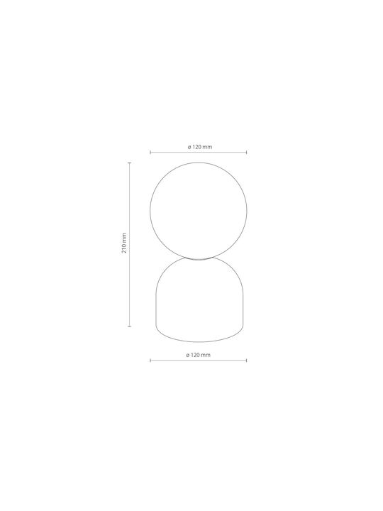 TK Lighting Διακοσμητικό Φωτιστικό G9 12x12x21εκ.