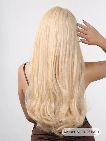 Hair Duty Wig with Synthetic Hair in Blonde Color 66cm