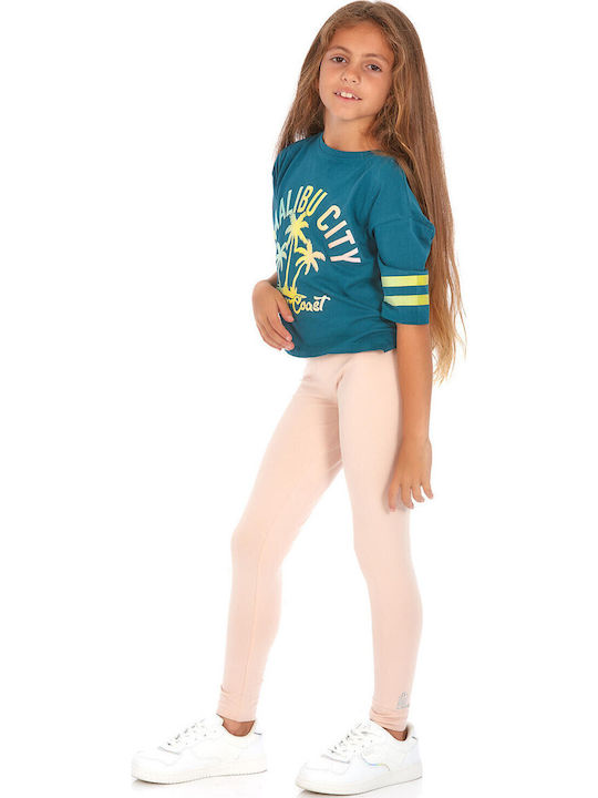 Παιδικό T-shirt Πετρόλ