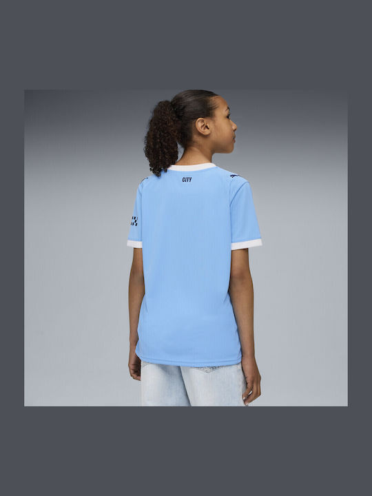 Kinderhemd Kurzarm Blau Jersey