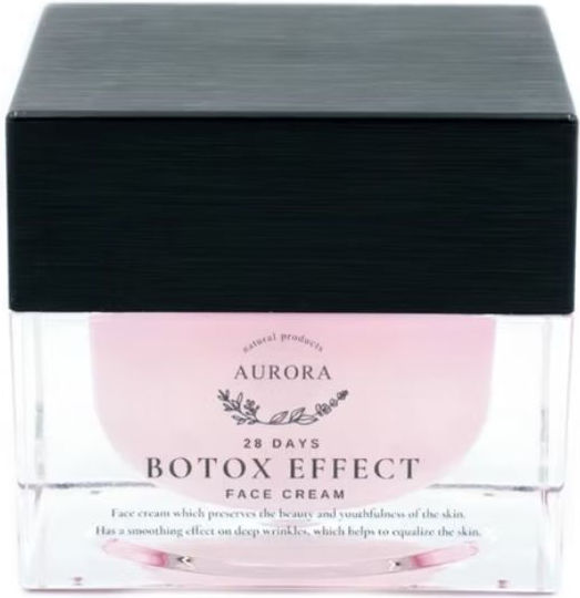 Aurora Natural Botox Effect Κρέμα Προσώπου Ημέρας για Ενυδάτωση & Αντιγήρανση 50ml