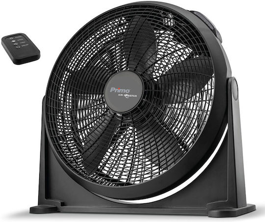 Primo 15880R Επιτραπέζιος Ανεμιστήρας 70W Διαμέτρου 50cm με Τηλεχειριστήριο Μαύρος