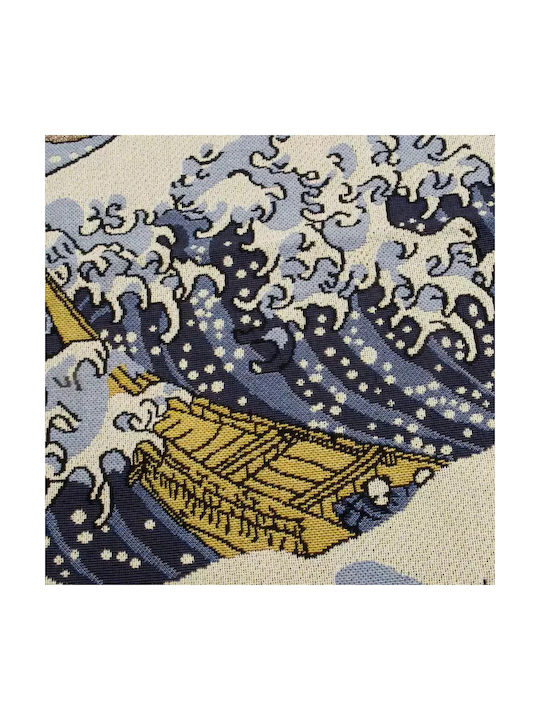 Signare Woven Wall Tapestry 100x69cm – Great Wave Off Kanagawa