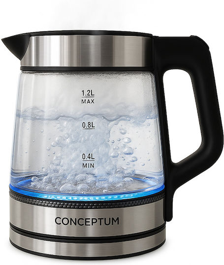 Conceptum Βραστήρας 1.2lt 1500W Ασημί