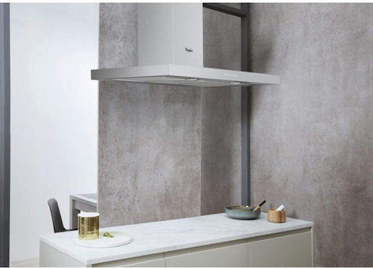 Whirlpool Șemineu Hotă 89.8cm Inox