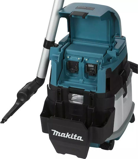 Makita Rechargeable Vacuum Wet / Dry Without Charger and Battery with Plastic Bin 15lt