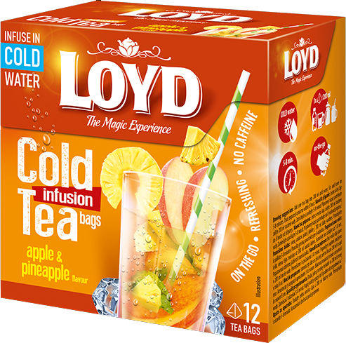 Loyd Cold Infusion Tea Μήλο Ανανάς 12 Πυραμίδες X 2.5gr 30gr