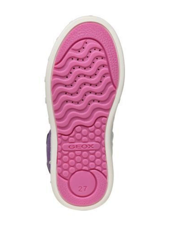 Skylin Kinder Sneakers Hoch Anatomisch mit Lichtern Weiß
