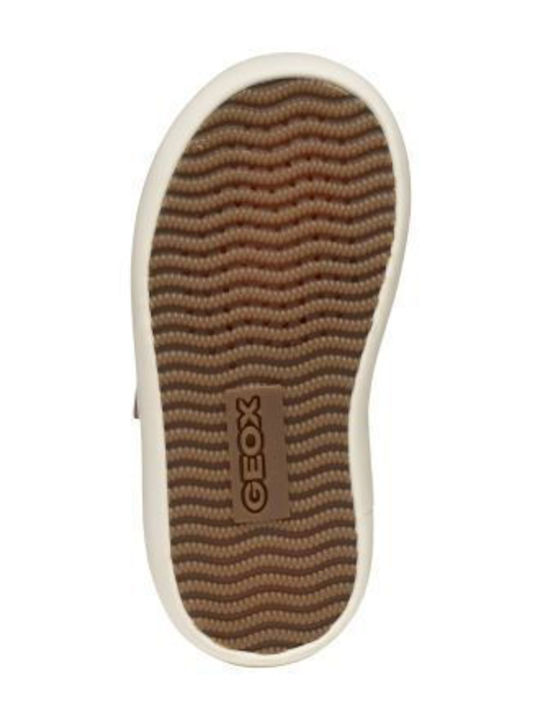 Sneaker Anatomisch Lederne Kinderstiefeletten mit Klettverschluss Rosa