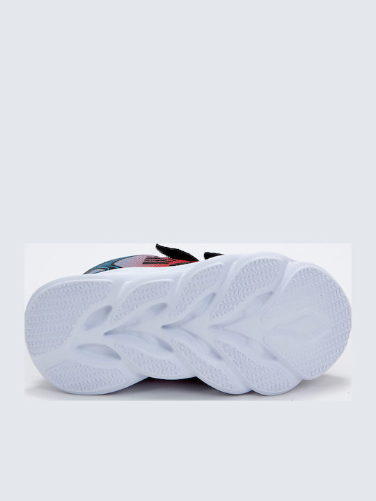Kids Sneakers with Scratch & Lights Red