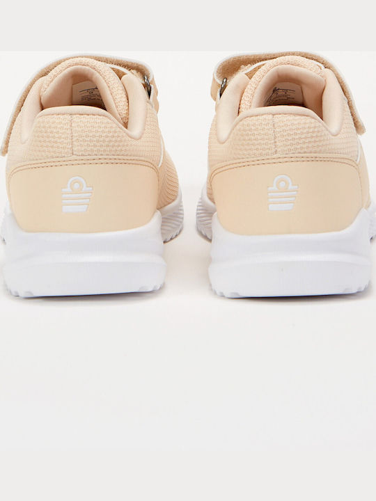 Kids Sports Shoes Running with Laces Beige