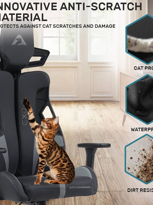 Armaggeddon Exo III Artificial Leather Gaming Chair with Adjustable Arms Honey Bourbon