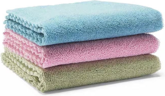 Vileda Microfibre Cloth Cleaning Cloths with Microfibers General Use Multicolour 30x30cm 3 Pieces