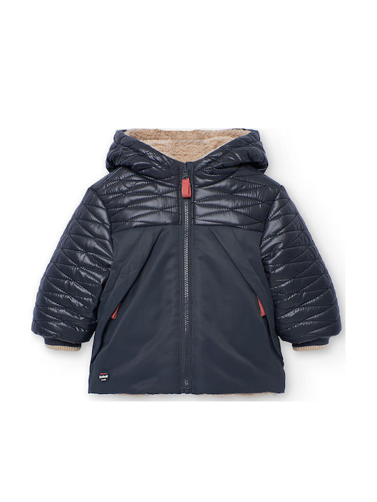 Kids' Casual Jacket Double Sided with Hood Anthracite