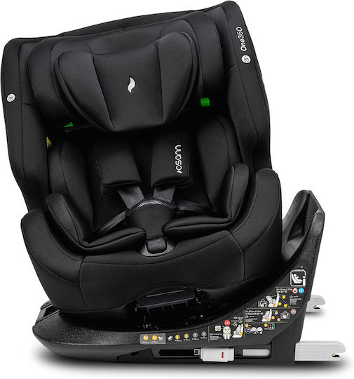 One 360° Autositz i-Size mit Isofix All Black 0-36 kg