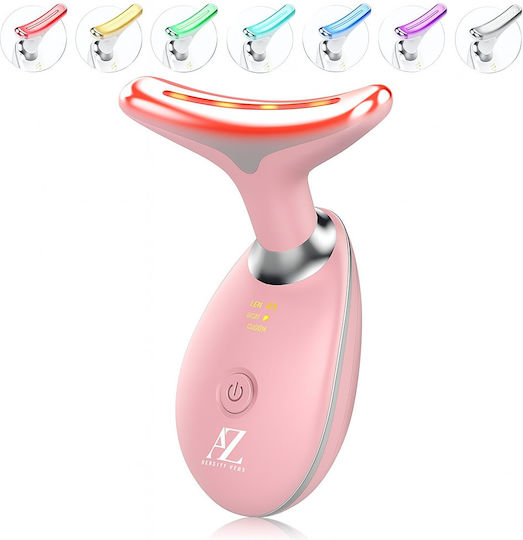 Anti-aging Device 7 Leds Thermal Massage Vibrations – Face Neck Az Beauty Skin