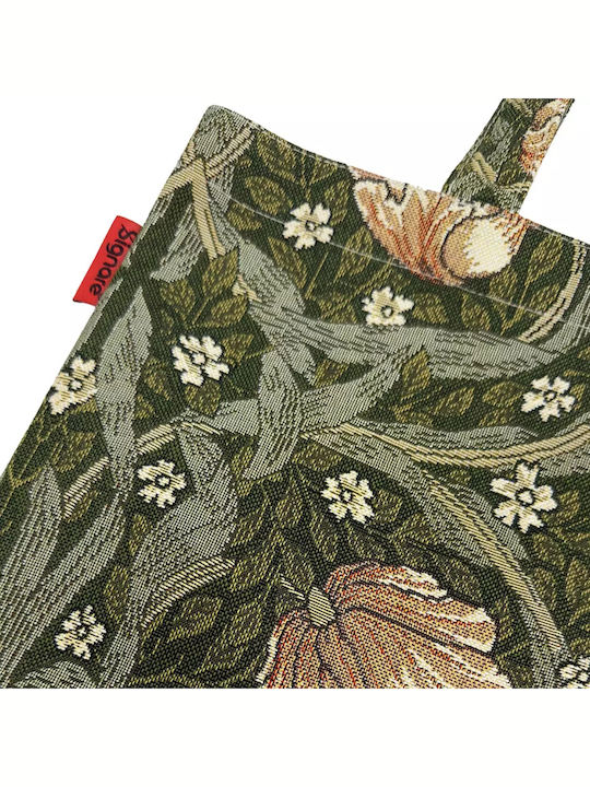Signare Shopping Bag Flat Pimpernel Thyme Green