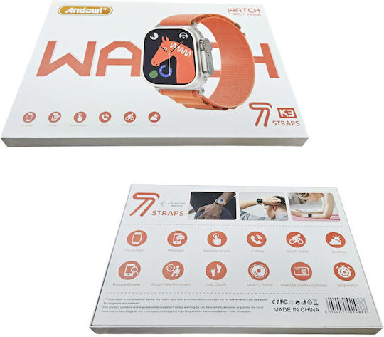 Andowl K3 Smartwatch (Πολύχρωμο)