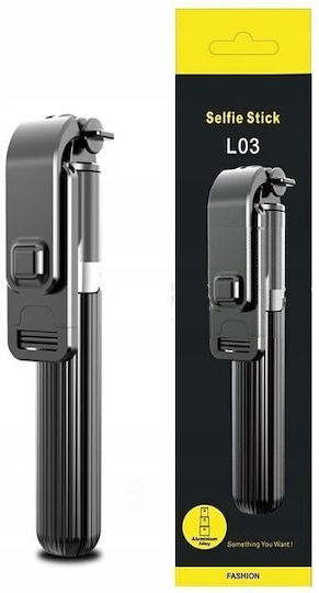 L03 Selfie Stick Bluetooth Μαύρο