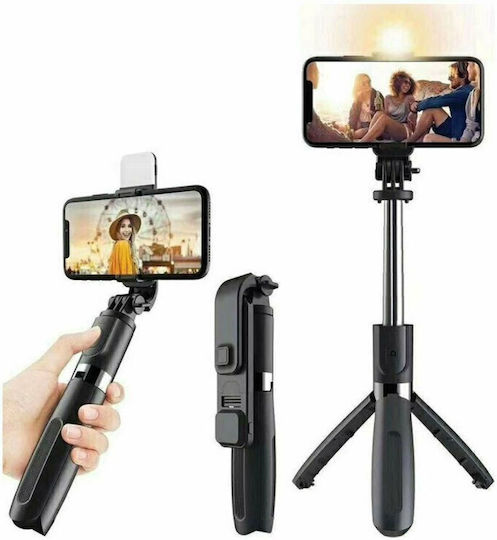 L03 Selfie Stick Bluetooth Μαύρο