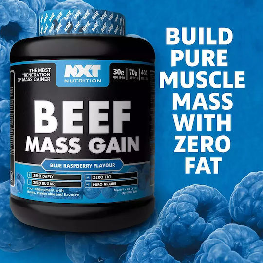 Nxt Nutrition Beef Mass Gain με Γεύση Blue Raspberry 3.15kg