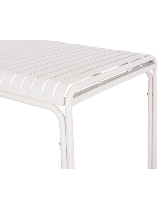 Masa Catering pentru spații exterioare Aluminiu Pliabil Rachel Alb 150x80x75buc
