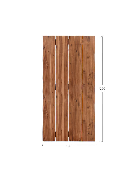 HomeMarkt Επιφάνεια Τραπεζιού από Μασίφ Ξύλο 200x100x3.5cm HM6303.01 HomeMarkt Επιφάνεια Τραπεζιού από Μασίφ Ξύλο 200x100x3.5cm HM6303.01