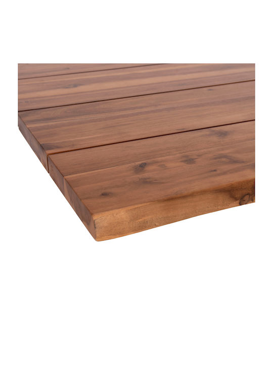 HomeMarkt Rectangular Table Surface made of Solid Wood Acacia 160x80x3.5cm HM6302.01 1pcs