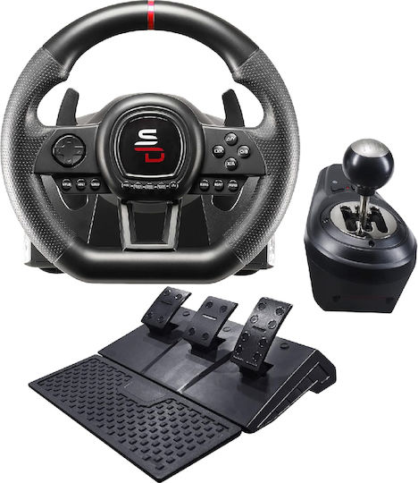 Subsonic GS 650-X Τιμονιέρα με Μοχλό Ταχυτήτων και Πετάλια για PC / PS4 / XBOX One με 270° Περιστροφής