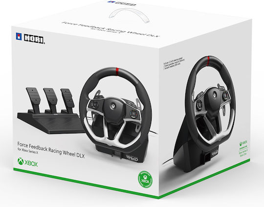 Hori Force Feedback Racing Wheel DLX Steering Wheel with Pedals for XBOX One / Xbox Series X/S