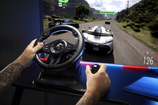 Subsonic GS550 Волан с Ръчка за Скорости и Педали за PC / PS4 / XBOX One / Xbox Series X/S с 270° Градуса на Въртене