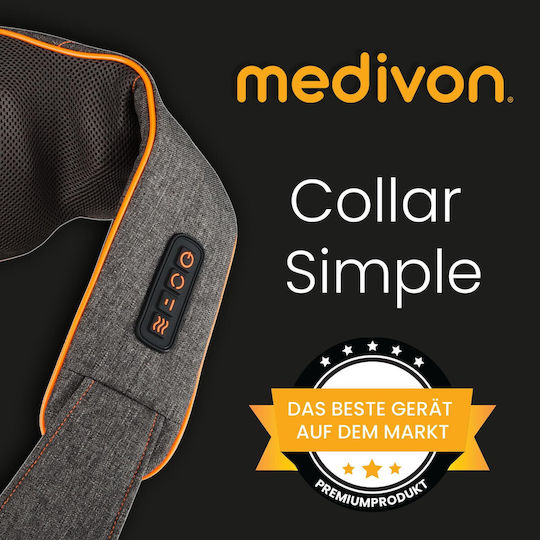 Масажна яка Medivon Shiatsu Simple Md-r1505 18 W 8 глави таймер контрол на мощността функция за загряване