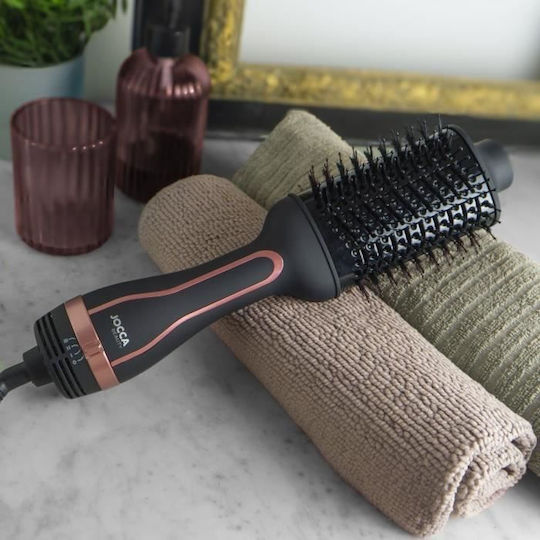 Jocca Ceramic Electric Hair Brush with Air for Hair Straightening and Curls 1200W