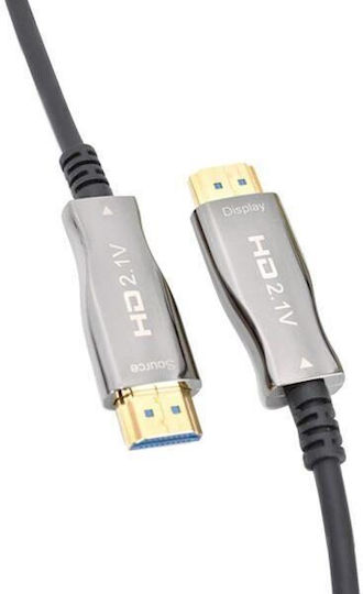 Anga HDMI 2.1 Ultra High Speed 48Gbps 4K 120Hz HDR VRR Cable HDMI Male - HDMI Male 20m Black