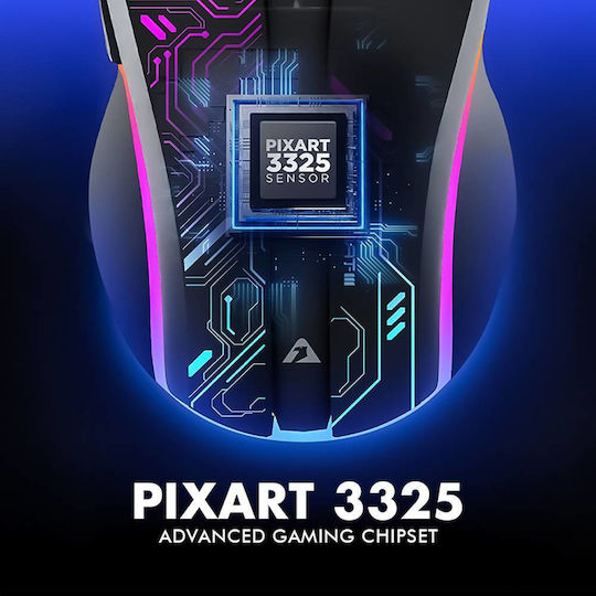 Armaggeddon Mikoyan Foxbat-III Wireless RGB Gaming Mouse Cyberpunk White