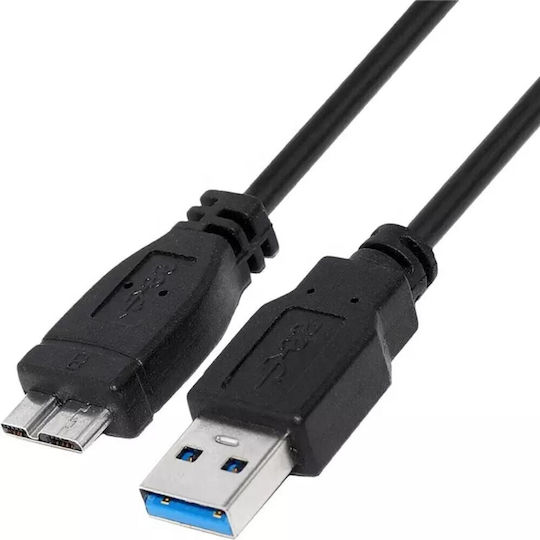 MediaRange Regulär USB 3.0 auf Micro-USB-Kabel Schwarz 1.8m (MRCS240) 1Stück