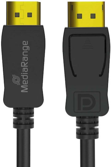 MediaRange Cable DisplayPort male - DisplayPort male 2m Μαύρο (MRCS248)