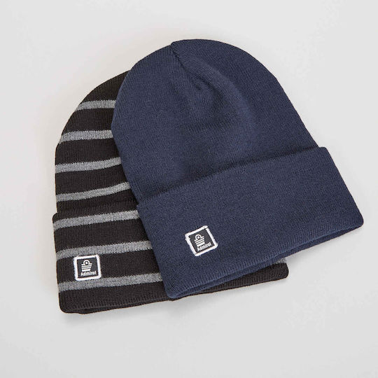 Beanie Unisex Σκούφος Πλεκτός σε Μπλε χρώμα