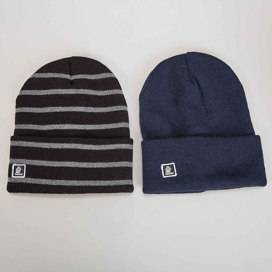 Beanie Unisex Σκούφος Πλεκτός σε Μπλε χρώμα