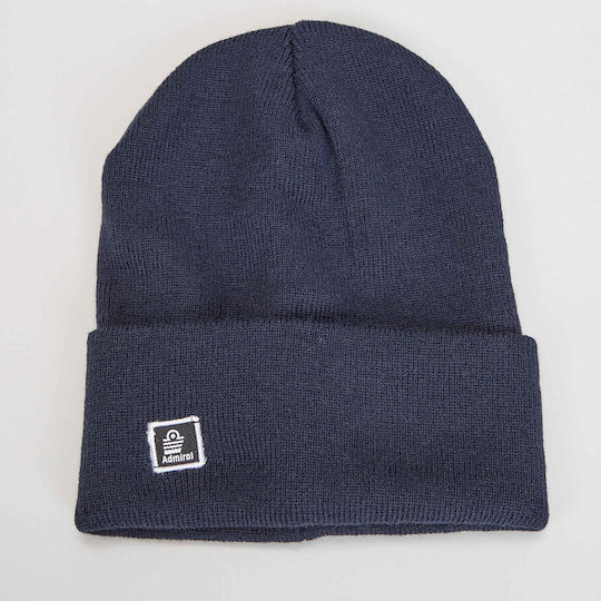 Beanie Unisex Σκούφος Πλεκτός σε Μπλε χρώμα