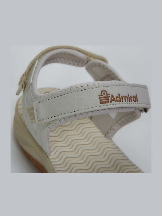 Flache Sandalen für Damen in Beige Farbe