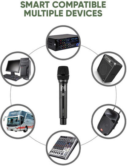 Sonic Gear WM 3300 UL Σετ Ασύρματο Δυναμικό Μικρόφωνο Χειρός για Φωνητικά