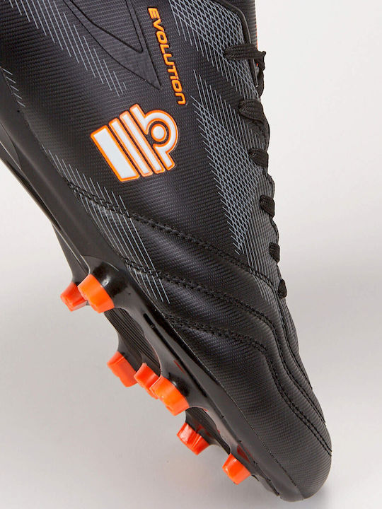 Admiral Football Shoes with Molded Cleats Black