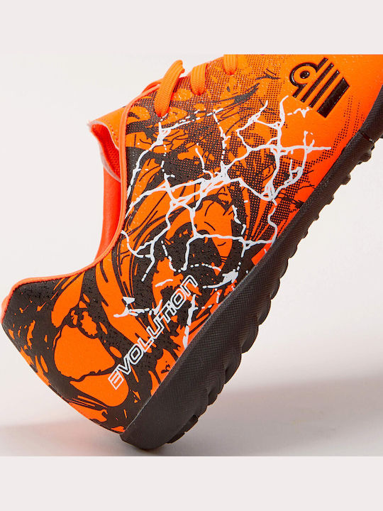 Admiral Football Shoes with Molded Cleats Orange