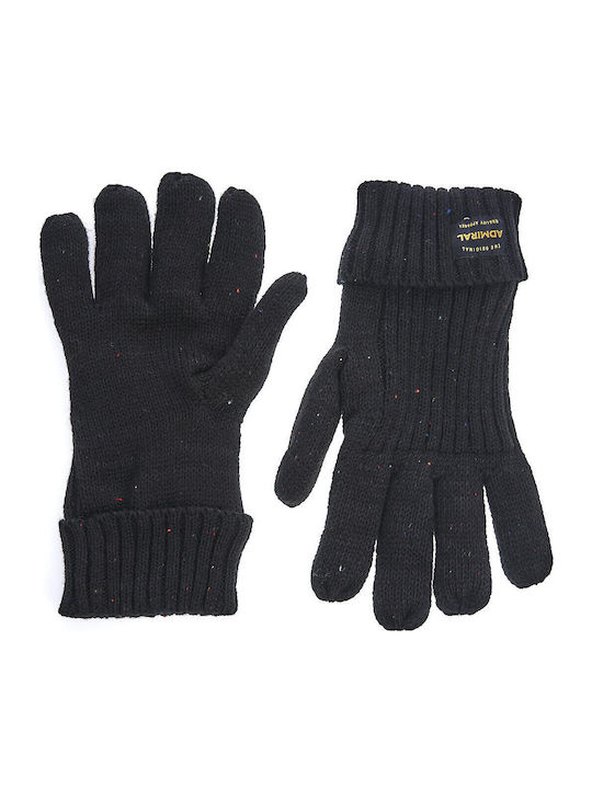 Schwarz Gestrickt Handschuhe