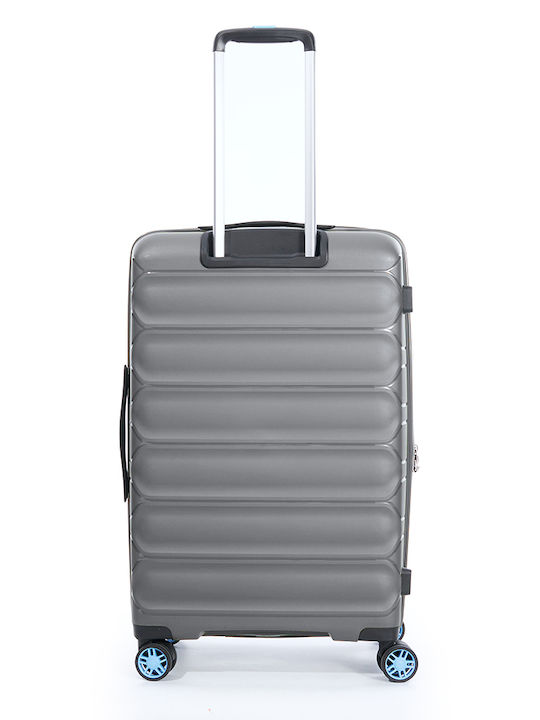 Dielle Large Travel Suitcase Hard Charcoal with 4 Wheels