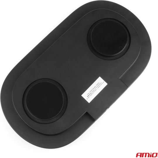 Amio Emergency Car Beacon Strobe Bar R65 R10 12/24v 26w Led Amber 10 Functions Magnetic Base 326x186x63mm Amio 1 Pc 04369/am