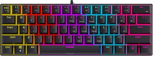 Armaggeddon MKA-1C Gaming Μηχανικό Πληκτρολόγιο με Custom Blue διακόπτες και Φωτιζόμενα πλήκτρα (Αγγλικό US)