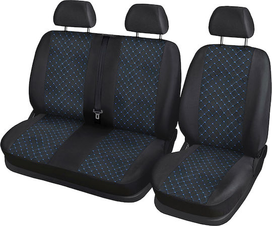2+1 Upholstery Mercedes Sprinter Textile 2018+ Blue Stitch